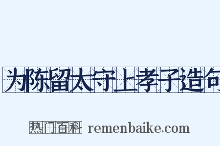 为陈留太守上孝子造句是什么意思的图片